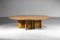 Italian Round Burr Wood Coffee Table by Giovanni Offredi, 1960s 5