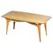 Italian Dining Table in Solid Beech with Engraved Glass in the style of Gio Ponti, 1960s, Image 1