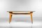 Italian Dining Table in Solid Beech with Engraved Glass in the style of Gio Ponti, 1960s 16