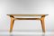 Italian Dining Table in Solid Beech with Engraved Glass in the style of Gio Ponti, 1960s 17