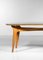 Italian Dining Table in Solid Beech with Engraved Glass in the style of Gio Ponti, 1960s 15