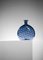 Italienische Vase aus Muranoglas in Blau & Rot im Stil von Gio Ponti, 1960er 3