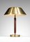 Swedish Lamp in Brass and Leather from Falkenbergs Belysning, 1950s 2