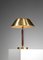 Swedish Lamp in Brass and Leather from Falkenbergs Belysning, 1950s, Image 6