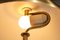 Lámpara sueca de latón y cuero de Falkenbergs Belysning, años 50, Imagen 12