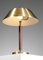 Schwedische Lampe aus Messing & Leder von Falkenbergs Belysning, 1950er 4