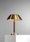 Swedish Lamp in Brass and Leather from Falkenbergs Belysning, 1950s 9