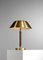 Swedish Lamp in Brass and Leather from Falkenbergs Belysning, 1950s, Image 9