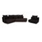 Stoff Onda Ecksofa & Sessel in Anthrazit von Rolf Benz, 2er Set 1