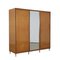 Walnuss Furnier & Messing Kleiderschrank 1