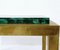 Mid-Century Modern Brass and Malachite Side Tables, Set of 2 6