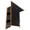 Black Lacquered Opto 1/2 Folding Screen by Colé Italia 1