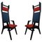 Red, Blue, Red Colette Armchairs by Colé Italia, Set of 2 1