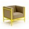Yellow Lacquered Topia Chrome Loka Armchair by Colé Italia, Image 2