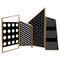 Black Lacquered Opto Folding Screen by Colé Italia 1