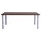 X Large Walnut and White Marble Sunday Dining Table by Jean-Baptiste Souletie 1