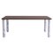 X Large Walnut and White Marble Sunday Dining Table by Jean-Baptiste Souletie, Image 1