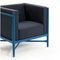 Angel Blue Lacquered Loka Armchair by Colé Italia 9