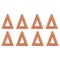 Terracotta Triangle Matt Vases by Valeria Vasi, Set of 8 1