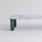 Large White and Green Marble Sunday Coffee Table by Jean-Baptiste Souletie 3