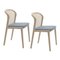 Beech Wood Velvet Frothy Glicine Vienna Chair by Colé Italia, Set of 2 2