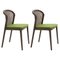 Acid Green Canaletto Vienna Chair by Colé Italia, Set of 2 1