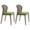 Acid Green Canaletto Vienna Chair by Colé Italia, Set of 2, Image 1