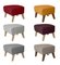 Red Natural Oak Raf Simons Vidar 3 My Own Chair Footstool from By Lassen, Set of 2 3