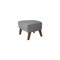 Grey and Smoked Oak Raf Simons Vidar 3 My Own Chair Footstool from By Lassen, Set of 2 3