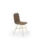 Walnut Tria Gold Upholstered Dining Chair by Colé Italia 1