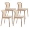 Beige Contour Beech Wood Vienna Chairs by Colé Italia, Set of 4 1