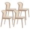 Beige Contour Beech Wood Vienna Chairs by Colé Italia, Set of 4, Image 1