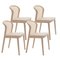 Beige Contour Beech Wood Vienna Chairs by Colé Italia, Set of 4 2