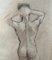 Felice Vellan, Estudio para desnudo masculino, grafito y pastel, 1922, Imagen 3
