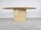 Vintage Oval Travertine Dining Table, 1970s 5