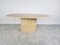 Vintage Oval Travertine Dining Table, 1970s 3