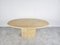 Vintage Oval Travertine Dining Table, 1970s 4