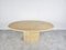 Vintage Oval Travertine Dining Table, 1970s, Image 4