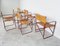 Vintage Leather Folding Chairs, 1980s, Set of 6 8