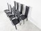 Vintage Black Leather Dining Chairs, 1980s, Set of 8 7