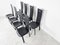 Vintage Black Leather Dining Chairs, 1980s, Set of 8, Image 7