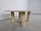 Angelo Mangiarotti Style Travertine Coffee Table, 1970s 9