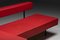 Postmodern Belgian Red Architectural Sofa, 2000s 7