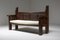 19th Century Rustic Wooden Bench 4