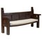 19th Century Rustic Wooden Bench 1