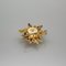 Multicolored Enamel Brooch in 18 Karat Yellow Gold with Diamonds, Image 8