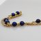 Lapis Lazuli Bead and 18 Karat Yellow Gold Necklace 3