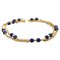 Lapis Lazuli Bead and 18 Karat Yellow Gold Necklace 1