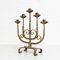 Rustic Metal Candle Holder, 1940s 3