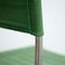 Mid-Century Modern Tubular Steel Chair with Green Fabric, Image 8